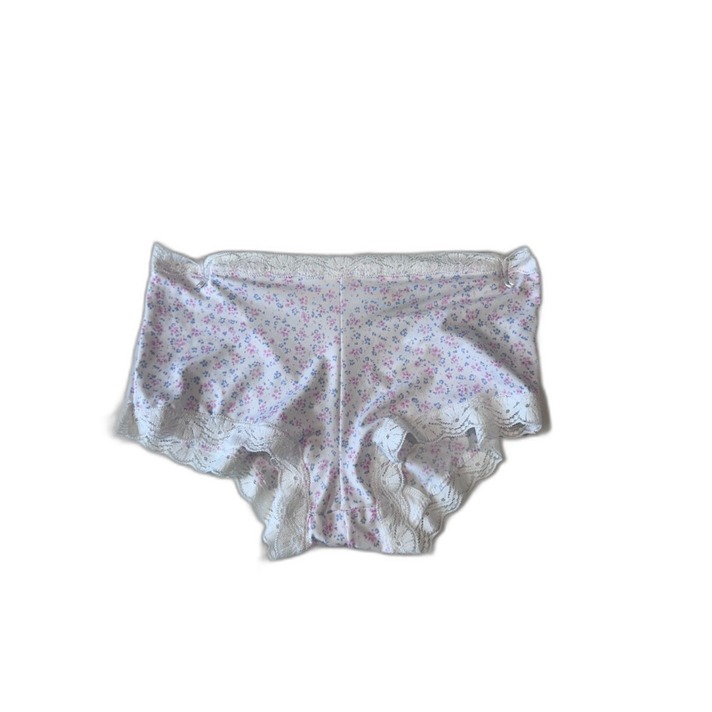 NWT Maidenform One Fab Fit Boyshort Underwear Panties White Floral Size Small